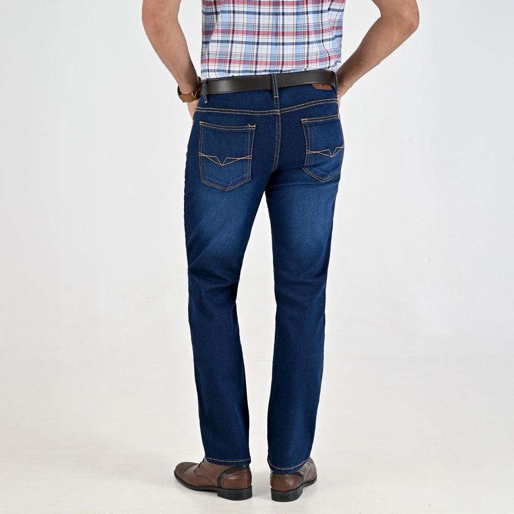 Pantalón de Mezclilla Yale Para Caballero Classic Fit 2091 Azul petróleo