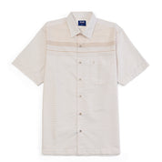 Camisa Yale Para Caballero Cenefa Manga Corta Classic Fit 4713 Beige