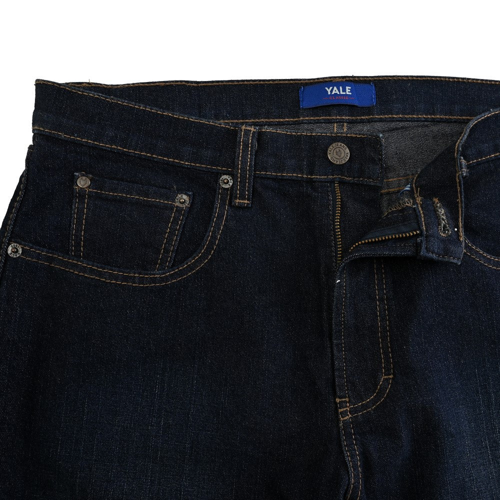 Pantalón de Mezclilla Yale Para Caballero Classic Fit 2028 Azul petróleo
