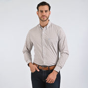 Camisa Yale Para Caballero Manga Larga Regular Fit 4752 Gris Medio