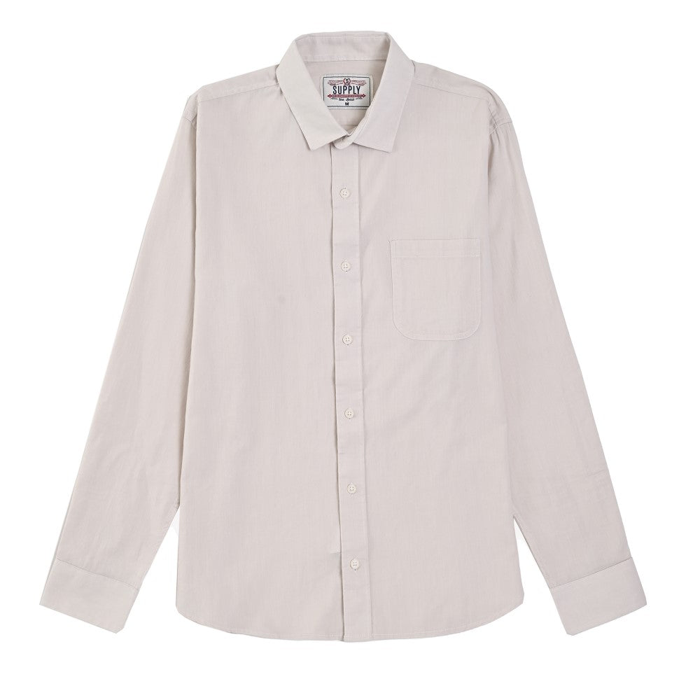 Camisa Caballero Supply Company Manga Larga Slim Fit 4561 Arena