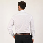 Camisa Yale Para Caballero Manga Larga Regular Fit 4607 Blanco