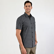 Camisa Yale Para Caballero Manga Corta Regular Fit 5512 Negro