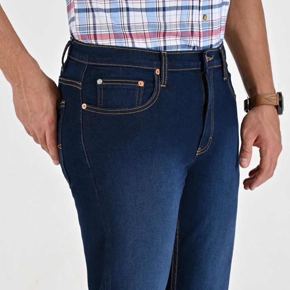 Pantalón de Mezclilla Yale Para Caballero Classic Fit 2091 Marino