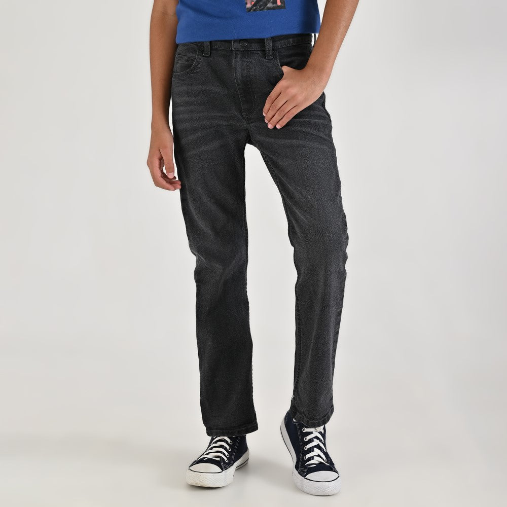 Pantalón de Mezclilla Yale Boys Slim Fit 2944 Gris Oxford