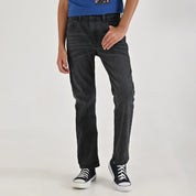 Pantalón de Mezclilla Yale Boys Slim Fit 2944 Gris Oxford