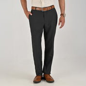 Pantalón de Caballero de Vestir Yale Sin Pinzas Slim Fit 4721 Chocolate