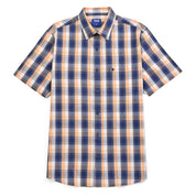 Camisa Yale Para Caballero Manga Corta Regular Fit 4972 Naranja