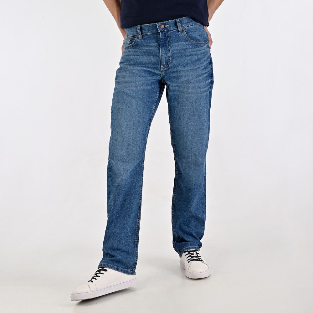 Pantalón de Caballero Mezclilla Supply Company Classic Fit 2944 Azul petróleo