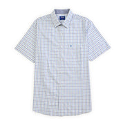 Camisa Yale Para Caballero Manga Corta Regular Fit 5206 Azul Medio