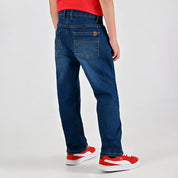 Pantalón de Mezclilla Yale Boys Slim Fit 3136 Azul petróleo