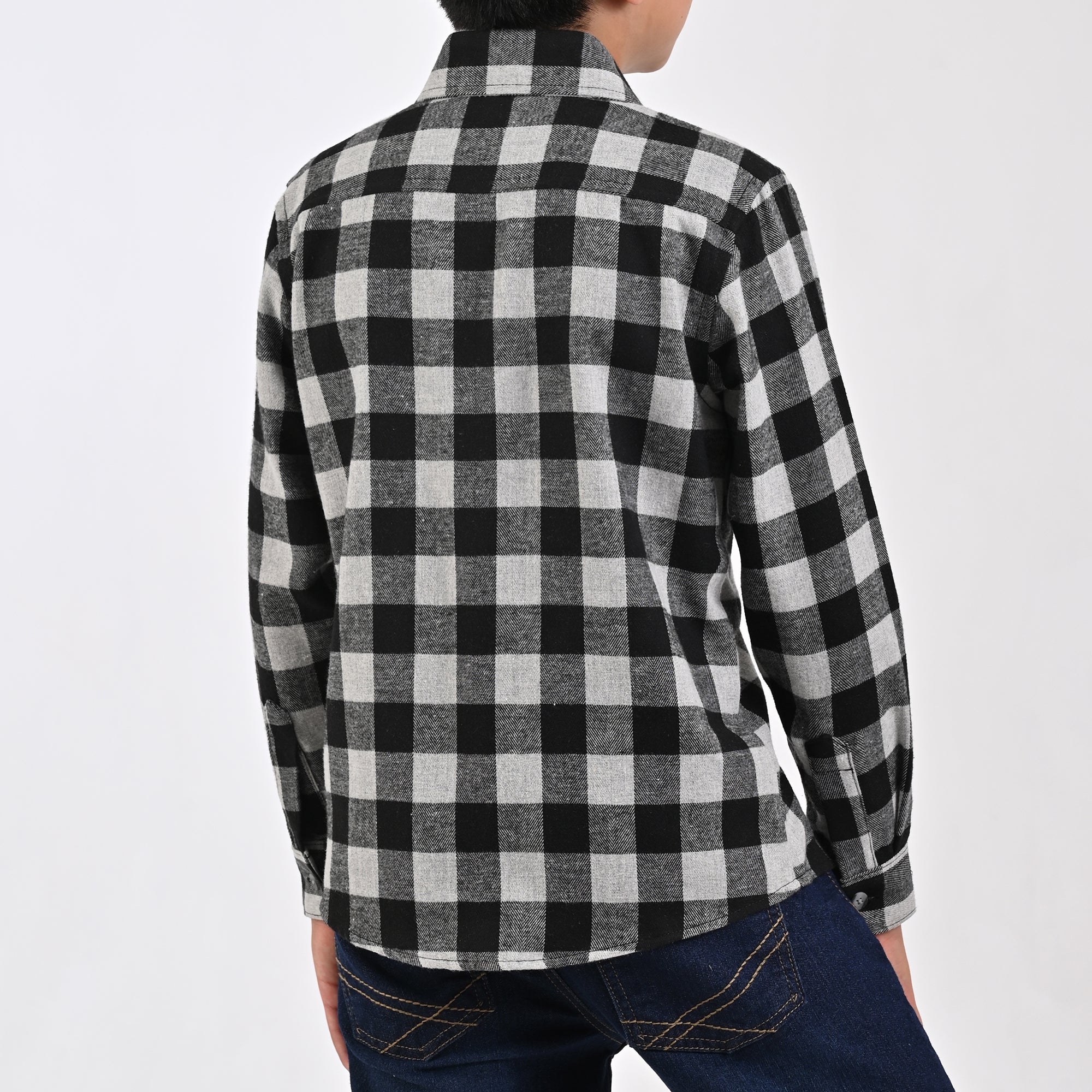 Camisa Yale Boys Manga Larga Regular Fit 4680 Gris