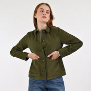 Chamarra Para Dama Supply Compani Fit A508 Verde