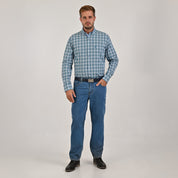 Camisa Yale Para Caballero Manga Larga Regular Fit 4890 Verde