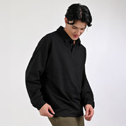 Playera Caballero Supply Company Cuello Polo Manga Larga Regular Fit 7085 Negro