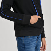 Sudadera Yale Boys Con Capucha y Cierre Fit 7085 Negro