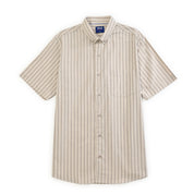 Camisa Yale Para Caballero Manga Corta Regular Fit 4756 Avellana