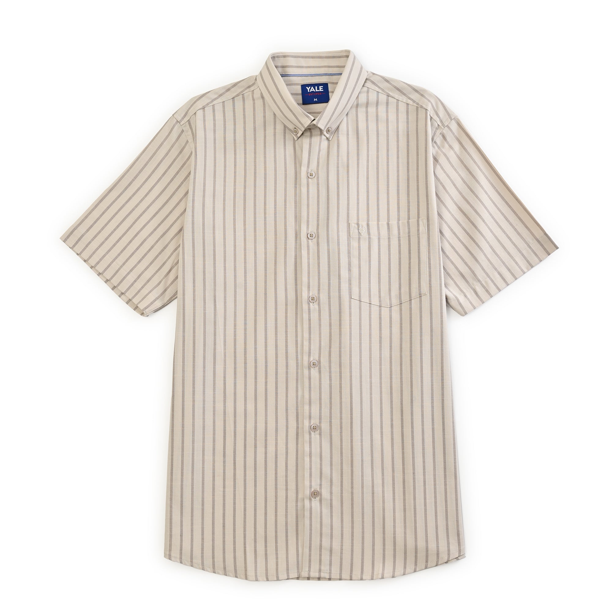 Camisa Yale Para Caballero Manga Corta Regular Fit 4756 Avellana