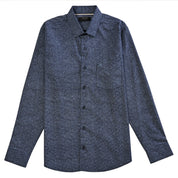 Camisa Yale Collection Para Caballero Manga Larga Slim Fit 4602 Marino