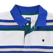 Playera Yale Boys Cuello Polo Manga Corta Fit 7387 Blanco
