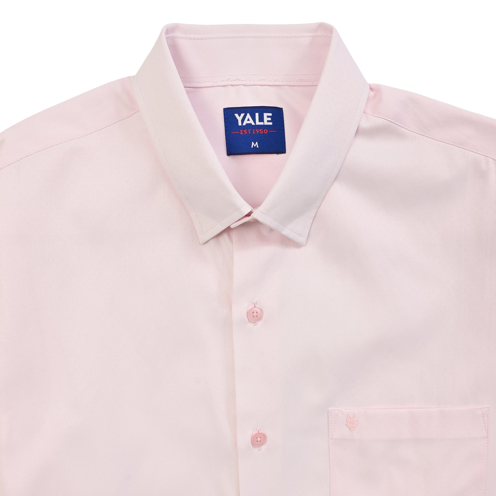 Camisa Yale Para Caballero Manga Corta Regular Fit 4638 Rosa