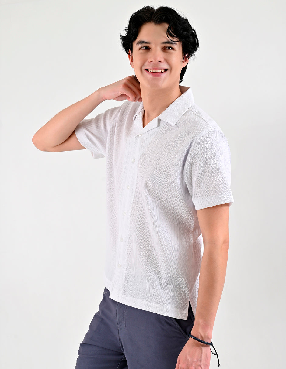 Camisa Caballero Supply Company Manga Larga Slim Fit 4551 Blanco