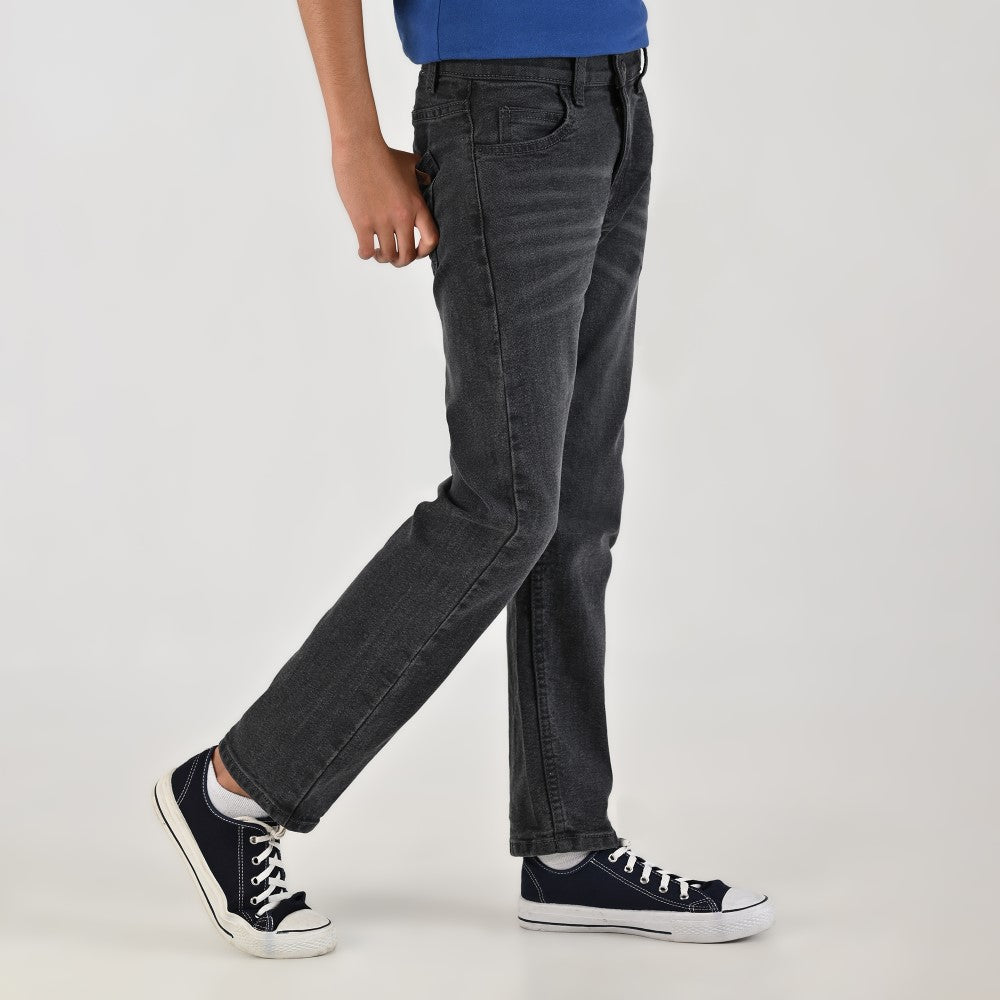 Pantalón de Mezclilla Yale Boys Slim Fit 2944 Gris Oxford