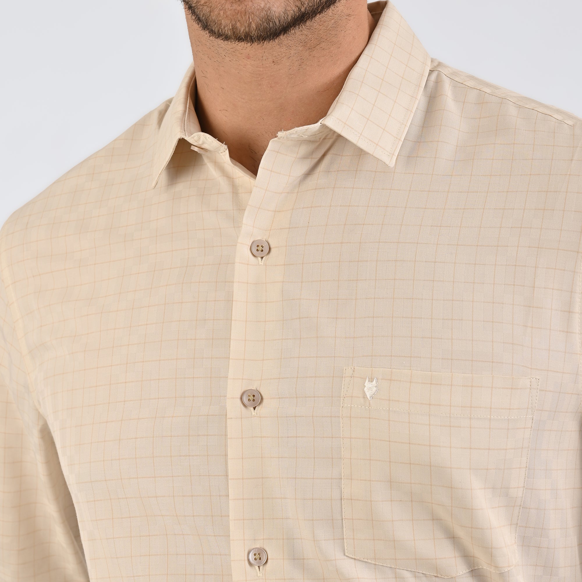 Camisa Yale Para Caballero Manga Larga Regular Fit 4930 Kaki