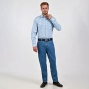 Camisa Yale Para Caballero Manga Larga Regular Fit 4751 Verde