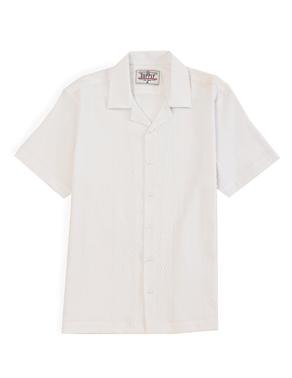 Camisa Caballero Supply Company Manga Larga Slim Fit 4551 Blanco