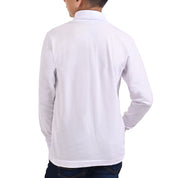 Playera Yale Boys Cuello Redondo Manga Larga Fit 6960 Blanco