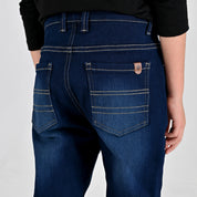 Pantalón de Mezclilla Yale Boys Slim Fit 3136 Marino