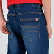 Pantalón de Mezclilla Yale Boys Slim Fit 3136 Azul petróleo