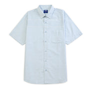 Camisa Yale Para Caballero Cenefa Manga Corta Classic Fit 4716 Azul cielo