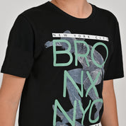 Playera Yale Boys Cuello Redondo Manga Corta Fit 6961 Negro