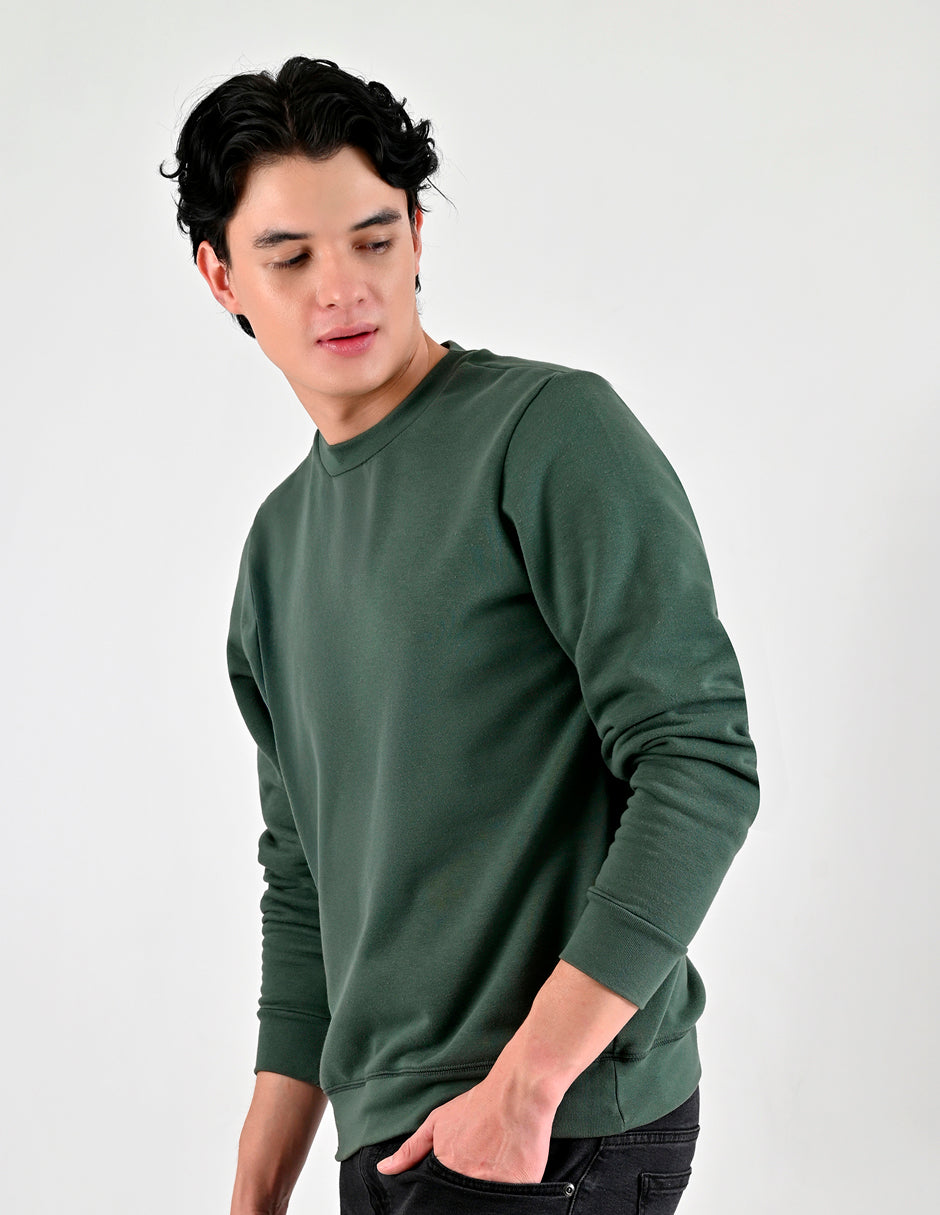 Sudadera Caballero Supply Company Cuello Redondo Fit 4720 Verde
