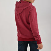 Sudadera Yale Boys Con Capucha Fit 7084 Guinda