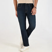 Pantalón de Mezclilla Yale Para Caballero Classic Fit 2028 Azul petróleo