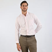 Camisa Yale Para Caballero Manga Corta Regular Fit 4638 Rosa