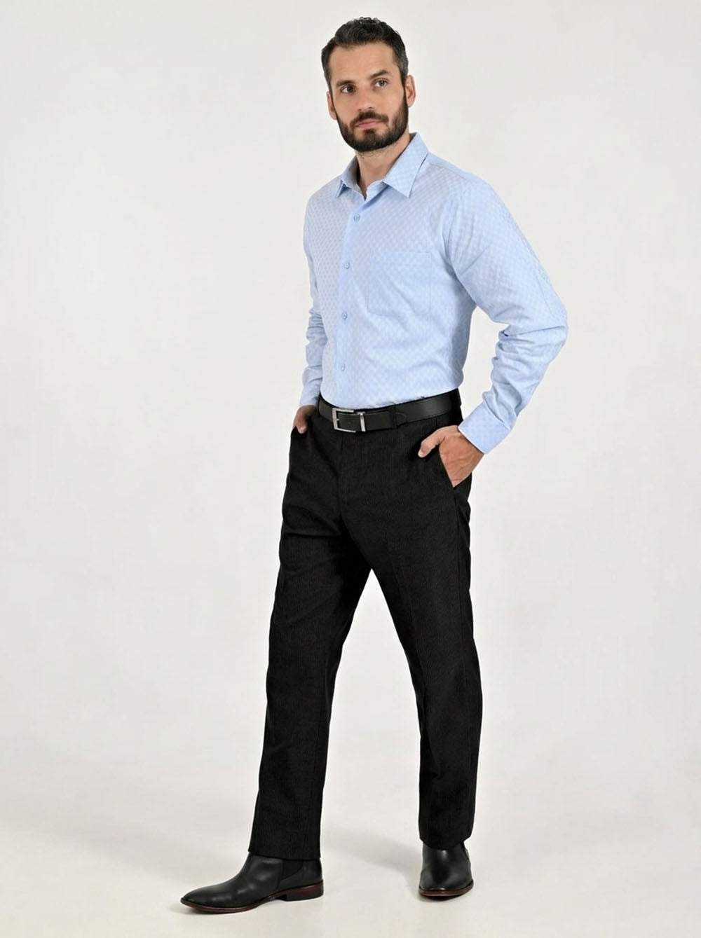 Pantalón de vestir Yale Regular Fit 7361 Negro