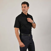 Camisa Yale Manga Corta Regular Fit 3541 Negro