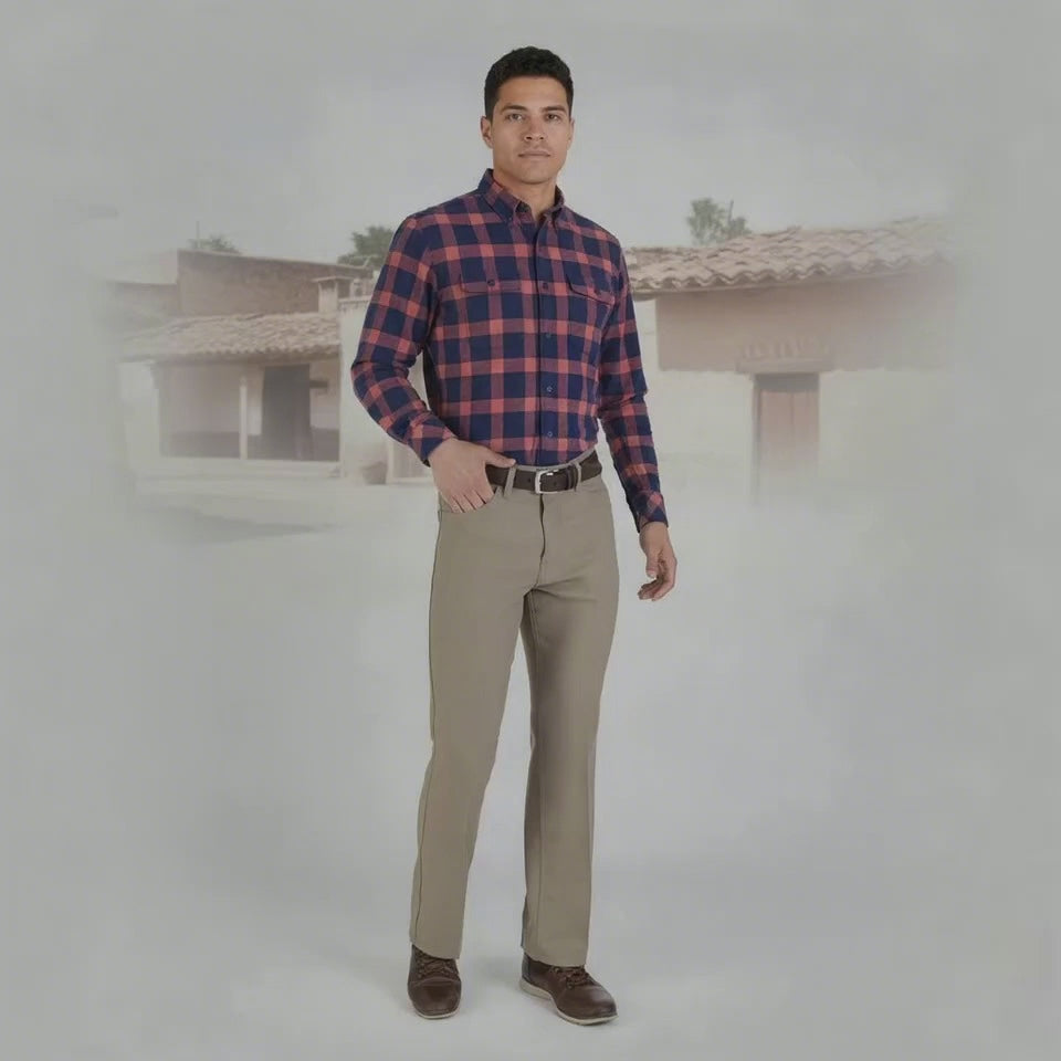 Pantalón  Canasta Yale Sin Pinzas Regular Fit 1010